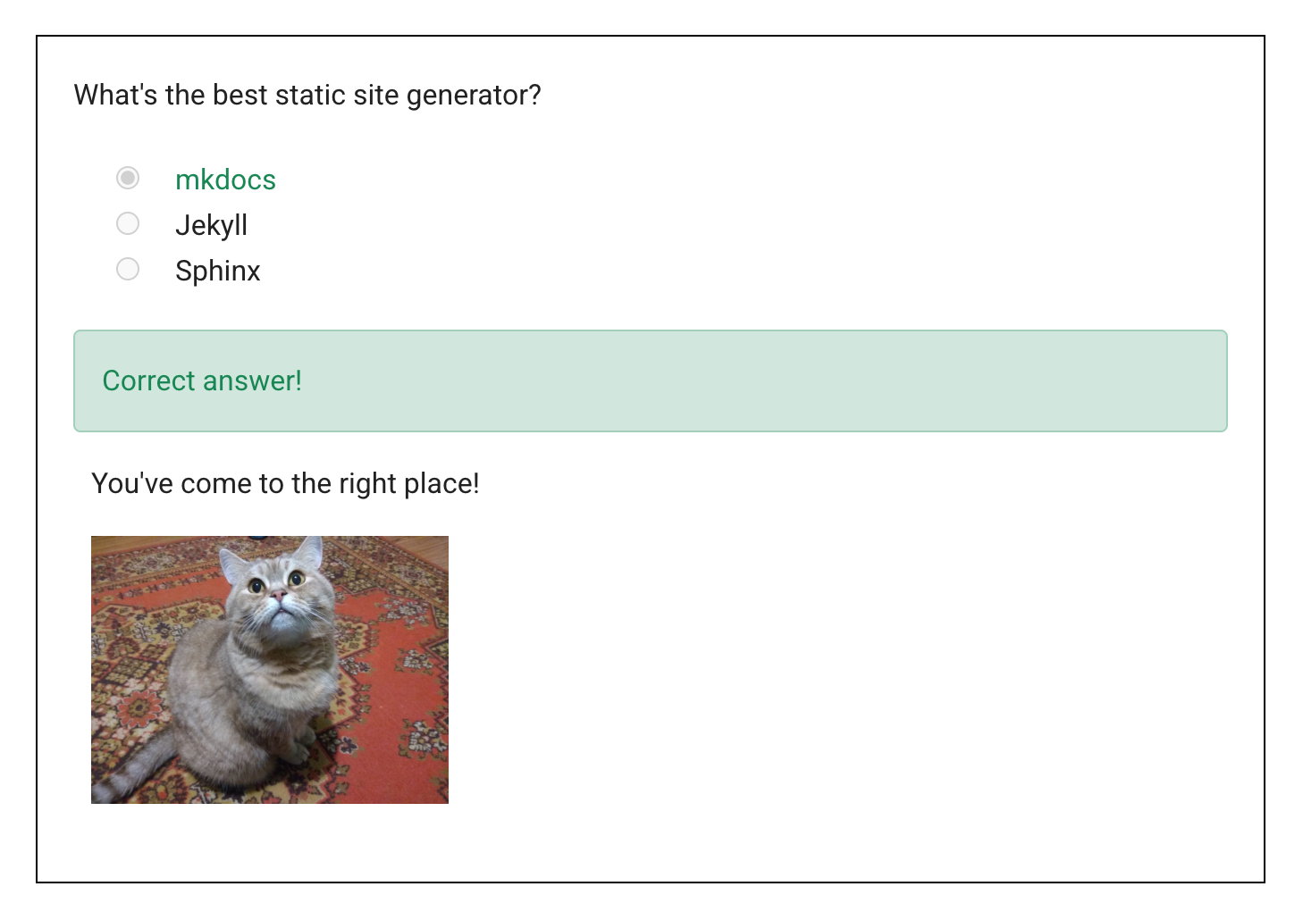 mkdocs-quiz